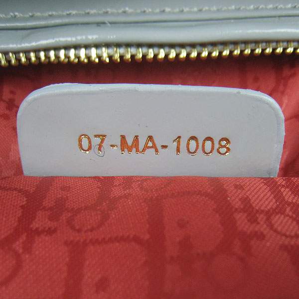 Christian Dior 1886 Patent Leather Shoulder Bag-Gray